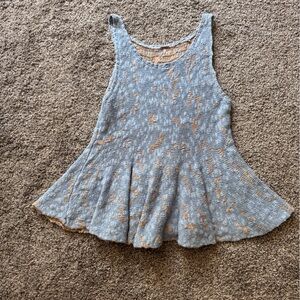 Free People Side by Side Peplum Sweater Tank